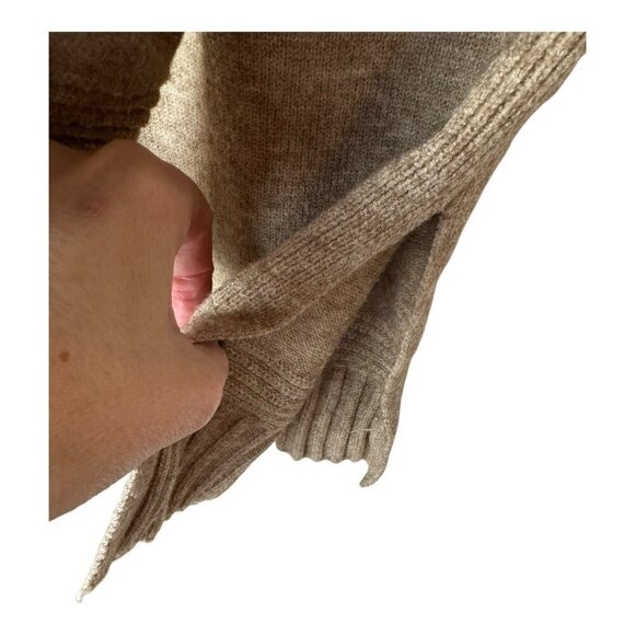 Anthropologie Sweater Women XS Beige Tan Knit Button Shoulder Margarita Tunic - Picture 8 of 11